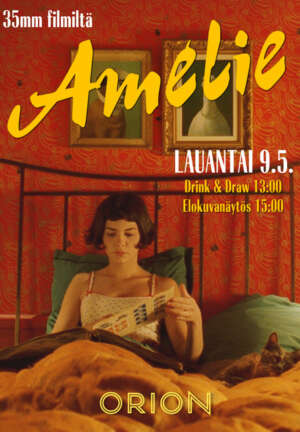 Elokuvajuliste: Amélie (2001) - Näytökset: La 9.5. klo 13:00 & 15:00