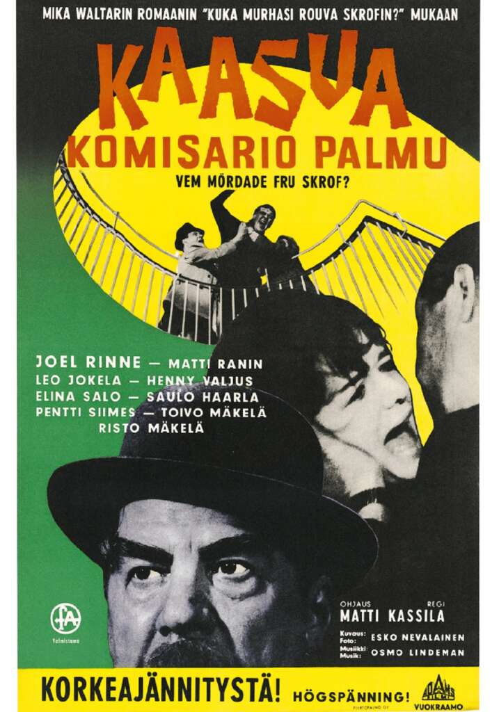 Elokuvajuliste: KAASUA, KOMISARIO PALMU! (1961)