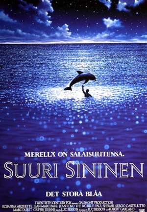 Elokuvajuliste: Suuri sininen (1988) - Näytökset: Su 1.3. klo 14:00