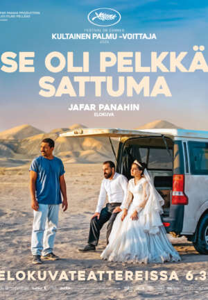 Elokuvajuliste: SE OLI PELKKÄ SATTUMA (2025) - Näytökset: Pe 13.3. klo 16:45, La 14.3. klo 16:40, Ke 18.3. klo 17:15, To 19.3. klo 12:45