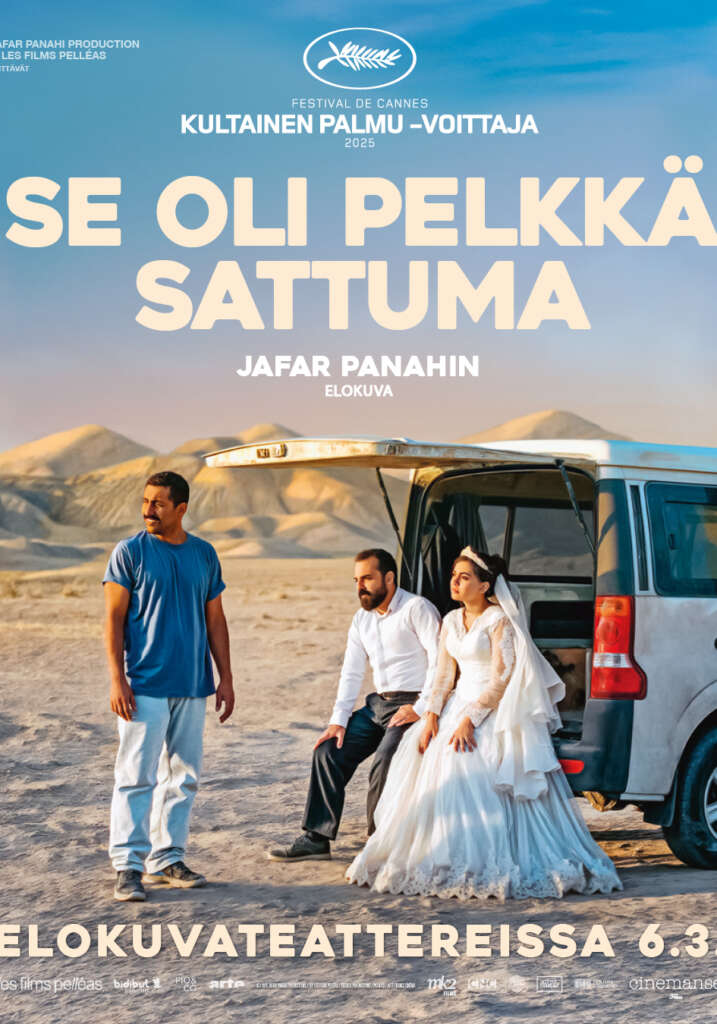 Elokuvajuliste: SE OLI PELKKÄ SATTUMA (2025) - Näytökset: La 14.3. klo 16:40, Ke 18.3. klo 17:15, To 19.3. klo 12:45