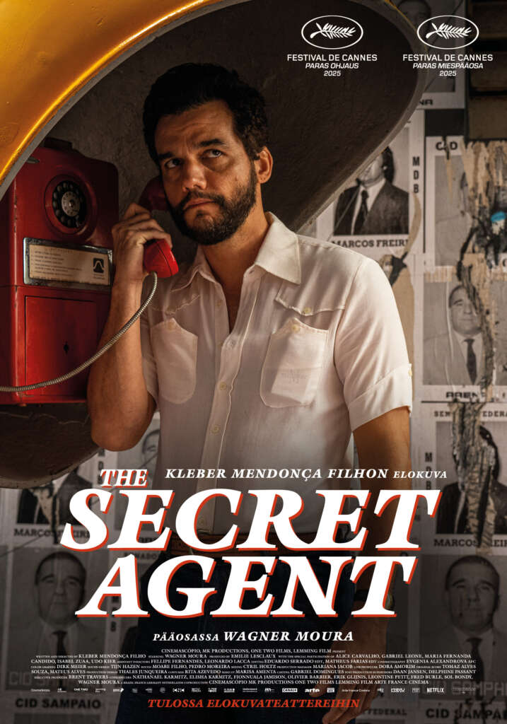 Elokuvajuliste: THE SECRET AGENT (2025) - Näytökset: Ke 4.3. klo 17:00, To 5.3. klo 13:45