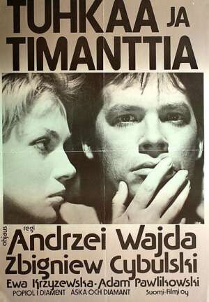 Elokuvajuliste: TUHKAA JA TIMANTTIA (1958) - Näytökset: Ma 9.3. klo 17:00