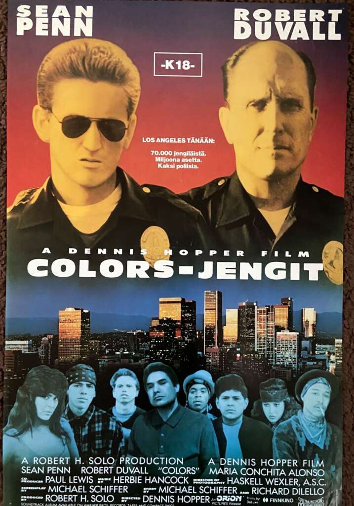 Elokuvajuliste: COLORS – JENGIT (1988)