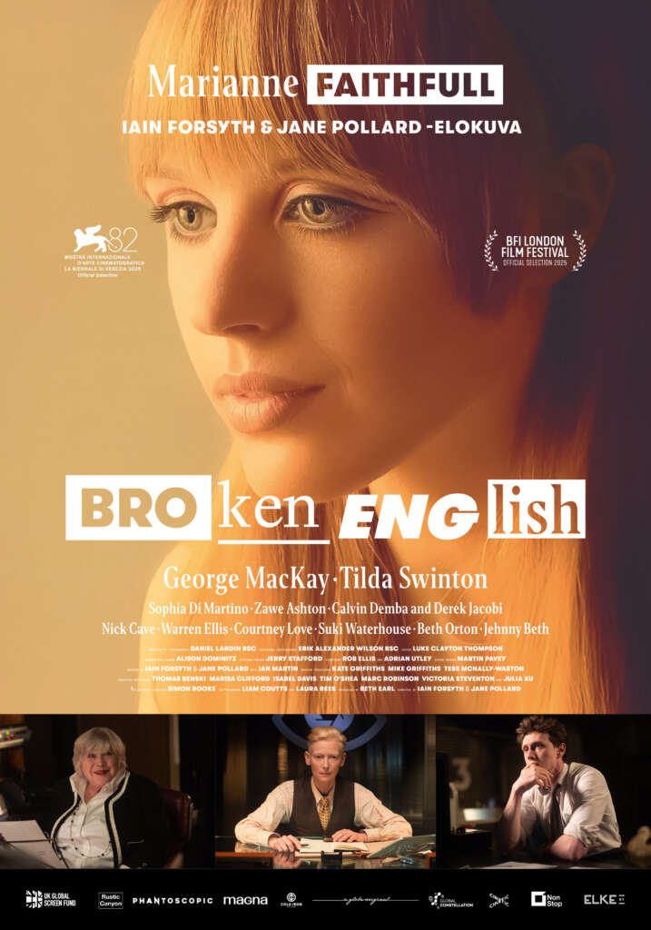 Elokuvajuliste: BROKEN ENGLISH (2025) - Näytökset: Su 17.5. klo 15:00