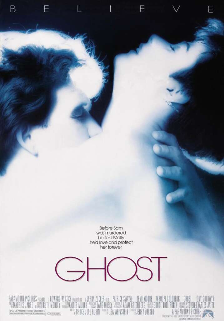 Elokuvajuliste: GHOST – NÄKYMÄTÖN RAKKAUS (1990) - Näytökset: La 24.10. klo 18:15