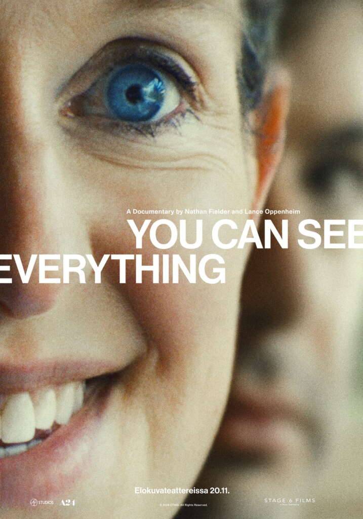 Elokuvajuliste: YOU CAN SEE EVERYTHING (2026) - Näytökset: Pe 20.11. klo 20:15, La 21.11. klo 17:50